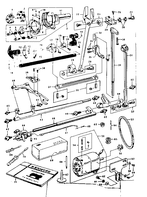 Attachment /shuttle and motor parts