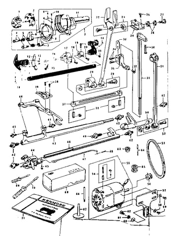 Attachment /shuttle and motor parts