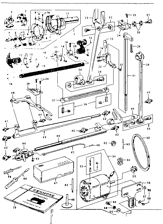 Attachment /shuttle and motor parts