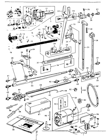 Attachment /shuttle and motor parts