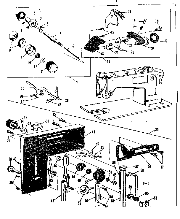 BOBBIN WINDER AND TENSION CONTROL