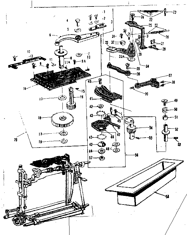 Cam and zigzag assembly