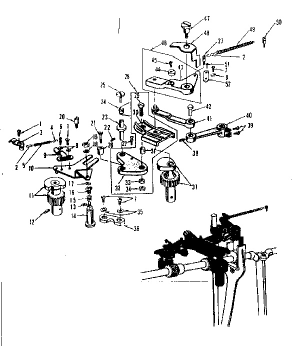 Zigzag guide assembly