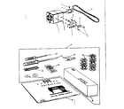 Kenmore 158330 motor and attachment parts diagram