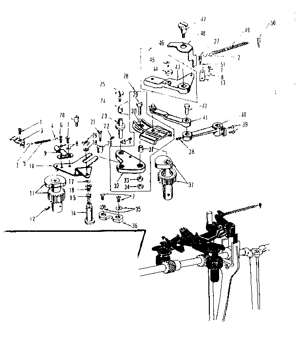 Zigzag guide assembly