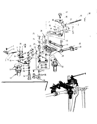 Zigzag guide assembly