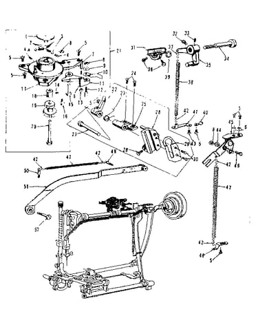 Zigzag guide assembly