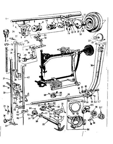 Presser bar  and shuttle assembly