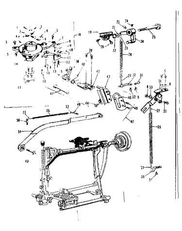 Zigzag guide assembly