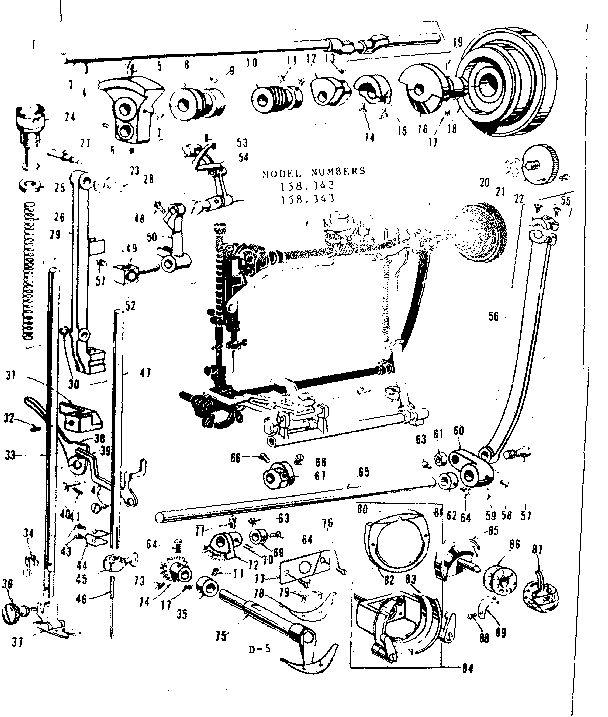 PRESSER BAR AND SHUTTLE ASSEMBLY