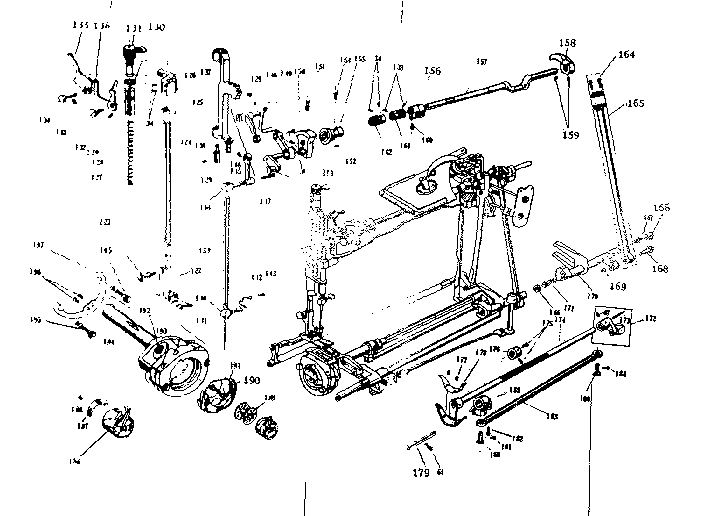 PRESSER BAR AND SHUTTLE ASSEMBLY