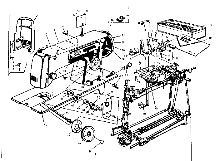 BOBBIN WINDER AND STITCH REGULATOR