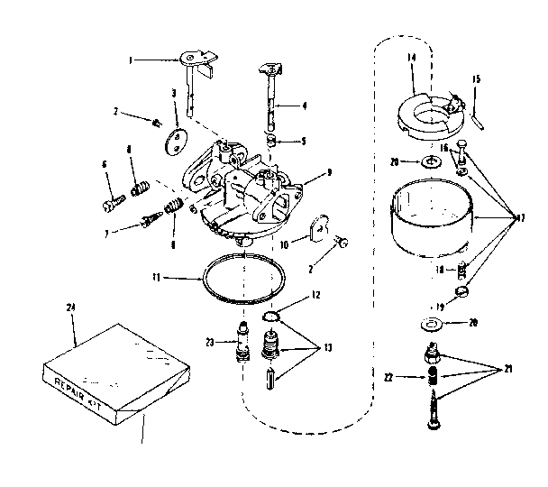 Carburetor no. 29993 (lmg-154)