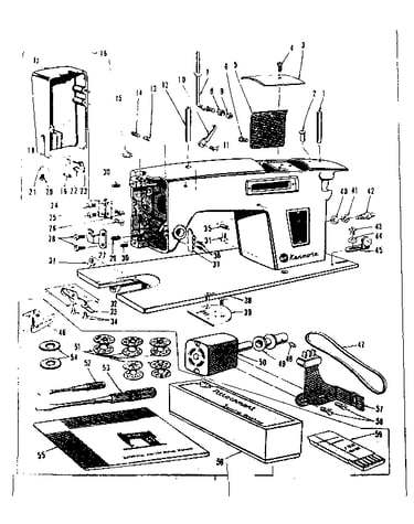 Motor and attachment parts
