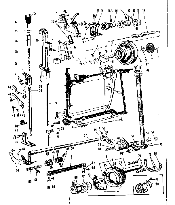 Presser bar and shuttle assembly