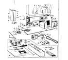 Kenmore 158432 motor and attachment parts diagram