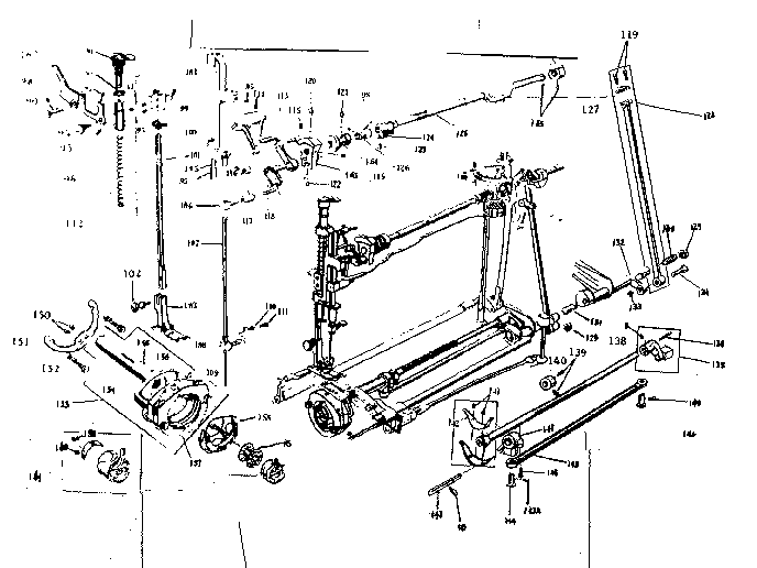 PRESSER BAR AND SHUTTLE ASSEMBLY