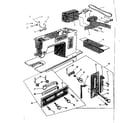 Kenmore 158445 motor assembly and controls diagram