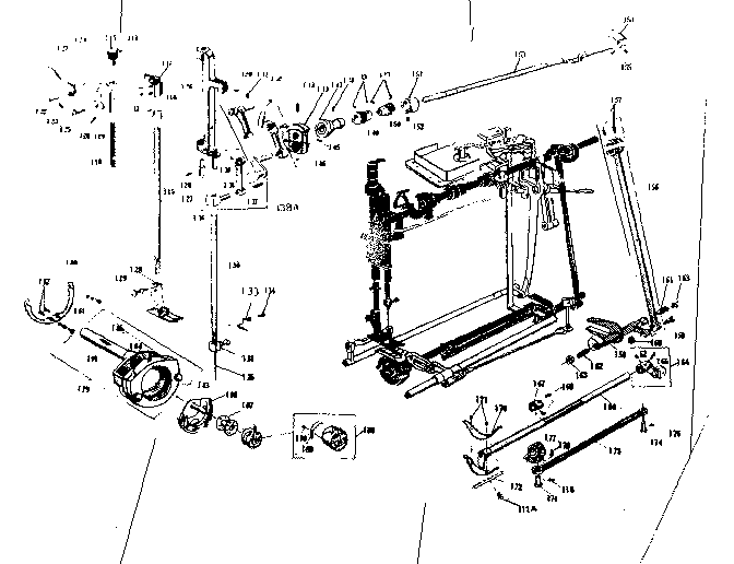 PRESSER BAR AND SHUTTLE ASSEMBLY