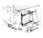 Kenmore 158470 presser bar and shuttle assembly diagram