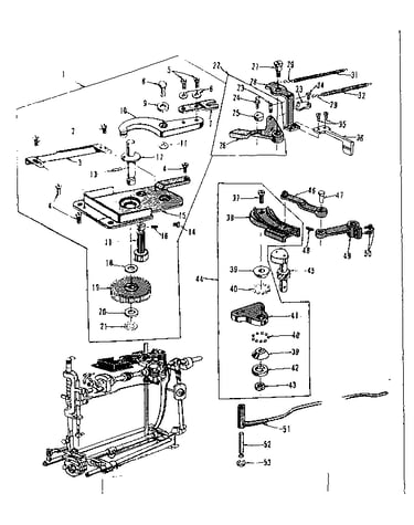 Zigzag guide assembly