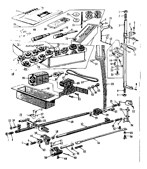 Motor and attachment parts