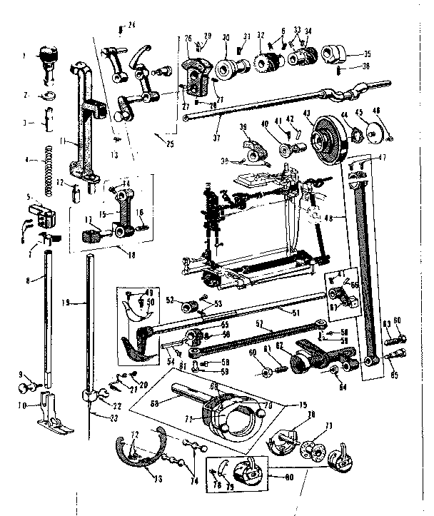 Presser bar and shuttle assembly