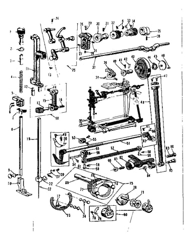Presser bar and shuttle assembly