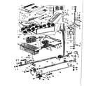 Kenmore 158472 motor and attachment parts diagram