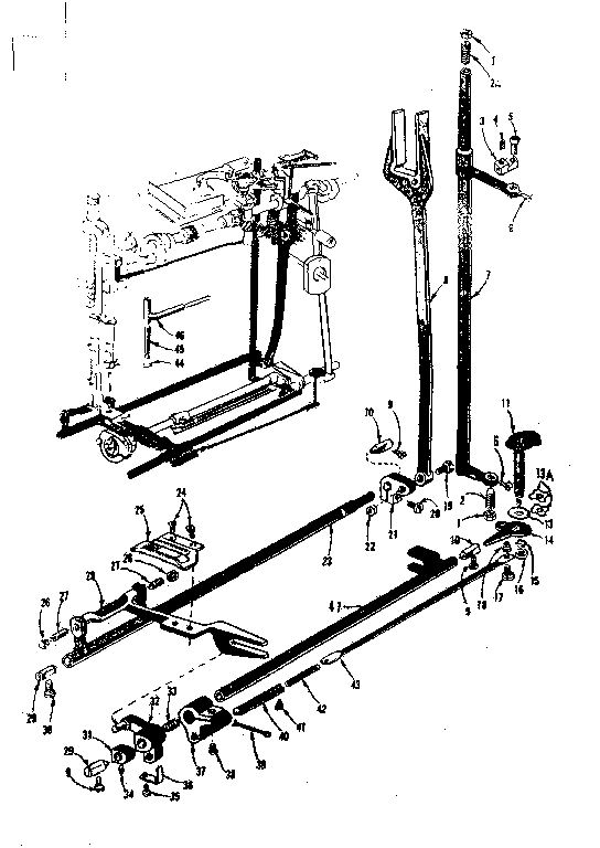 Zigzag guide assembly