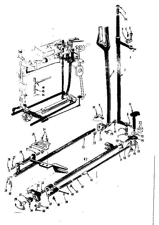 Zigzag guide assembly