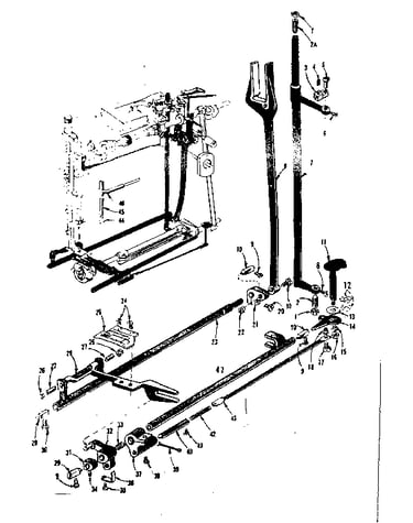 Zigzag guide assembly