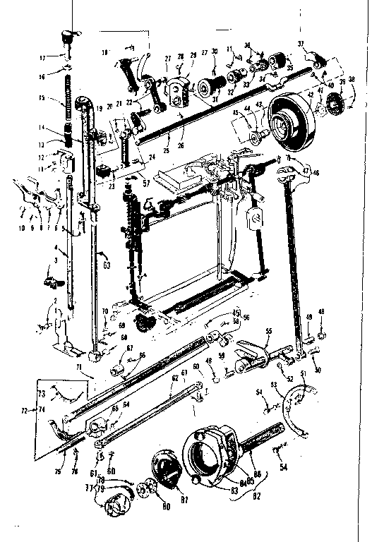 Presser bar and shuttle assembly
