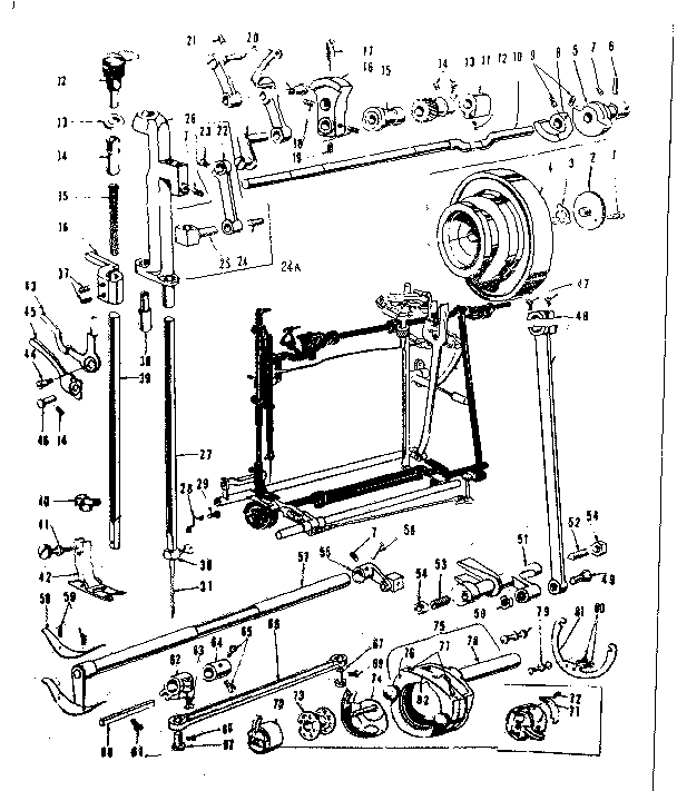 PRESSER BAR AND SHUTTLE ASSEMBLY