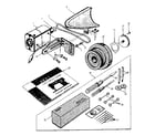 Kenmore 15910010 motor and accessory set diagram