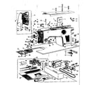 Kenmore 158505 motor and attachment parts diagram