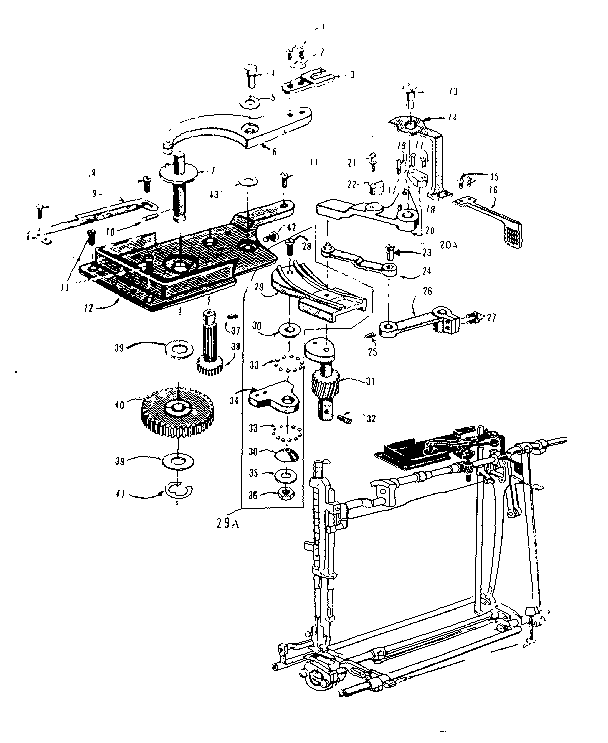 Zigzag guide assembly