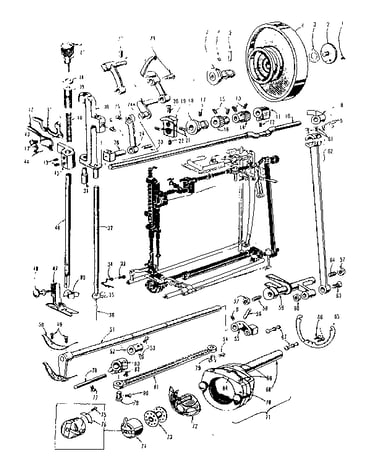 Presser bar and shuttle assembly