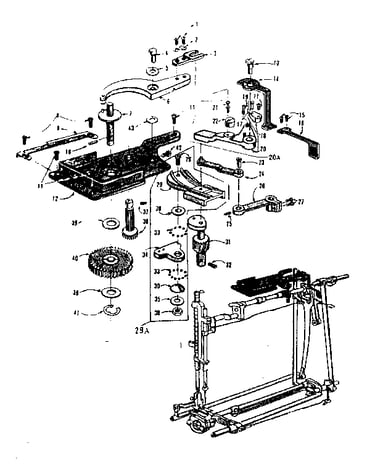 Zigzag guide assembly