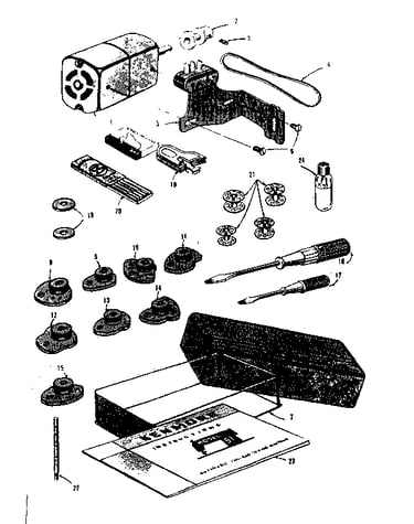 Motor and attachment parts