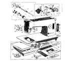 Kenmore 158520 attachment parts and tension assembly diagram