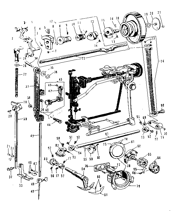 Presser bar and shuttle assembly