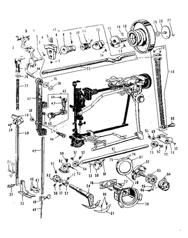 Presser bar and shuttle assembly