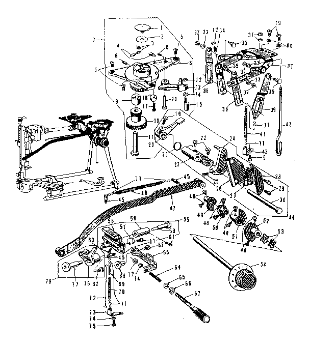 Zigzag guide assembly