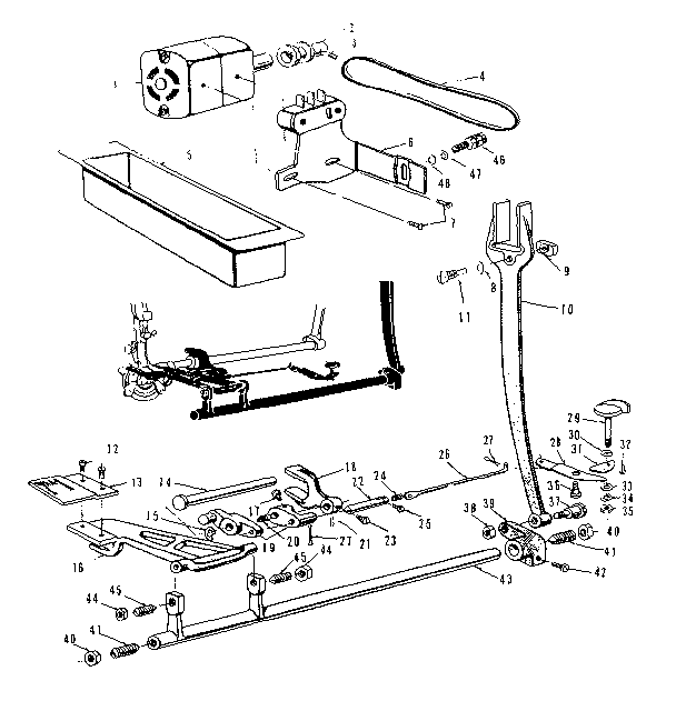 Feed regulator and motor  assembly