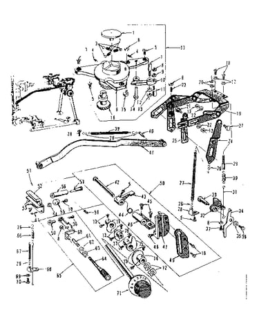 Zigzag guide assembly