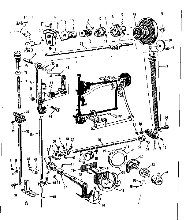 Presser bar and shuttle assembly