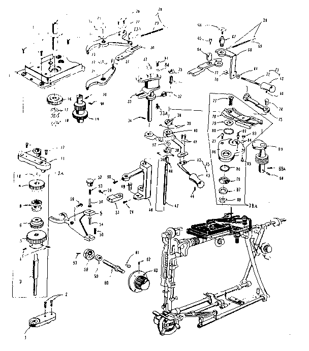 Zigzag guide assembly