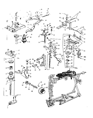 Zigzag guide assembly