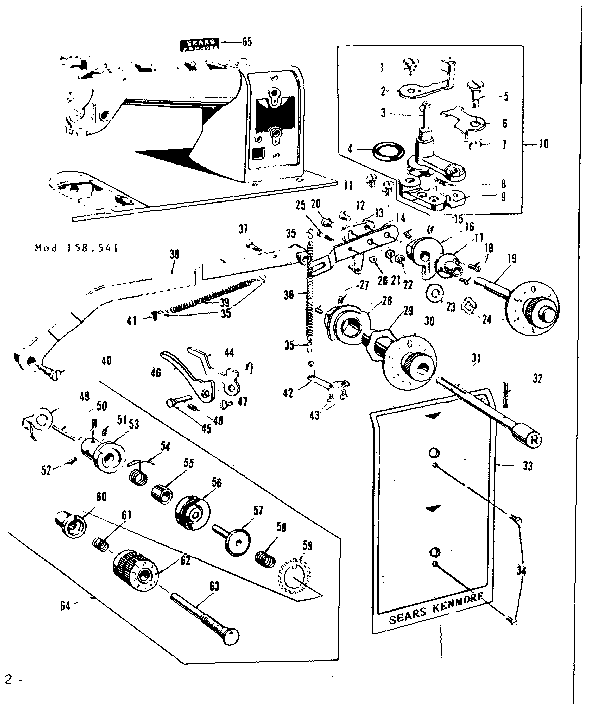 BOBBIN WINDER AND TENSION ASSEMBLY